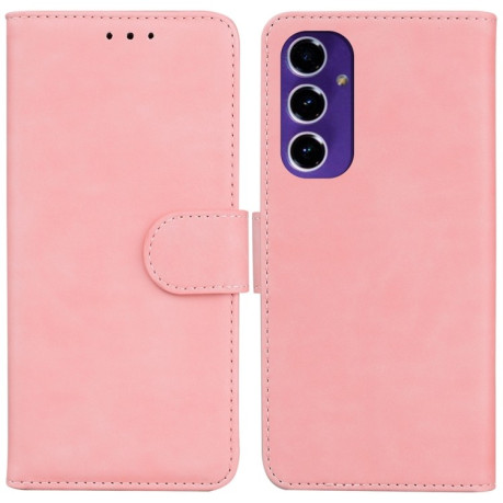 Чохол-книжка Pure Color Magnetic для Samsung Galaxy S24 FE 5G - рожевий