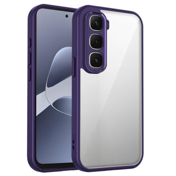 Матовый противоударный чехол Escase с мягким покрытием на Infinix Hot 70 4G — фиолетовый