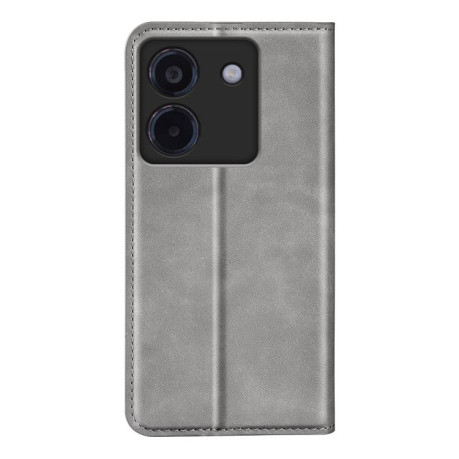 Чохол-книжка Retro Skin Feel Business Magnetic на Xiaomi Poco M7 Pro 5G - сірий