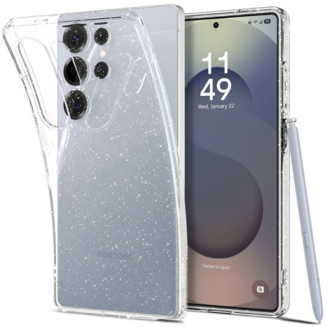 Оригінальний чохол Spigen Liquid Crystal Samsung Galaxy S25 Ultra - Clear Glitter