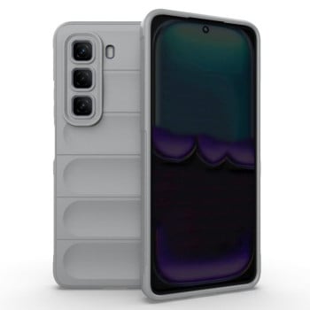 Силіконовий чохол Magic Flannel для Infinix Hot 50 4G - сірий