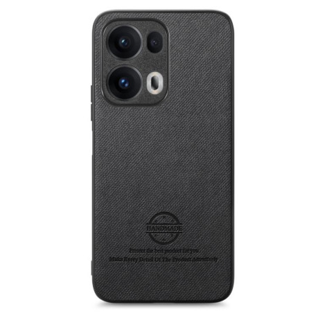 Чохол Twill Fabric Leather Skin Back для OPPO Reno13 Global - чорний