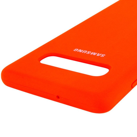 Чехол Silicone Case Red на Samsung Galaxy S10+ Plus