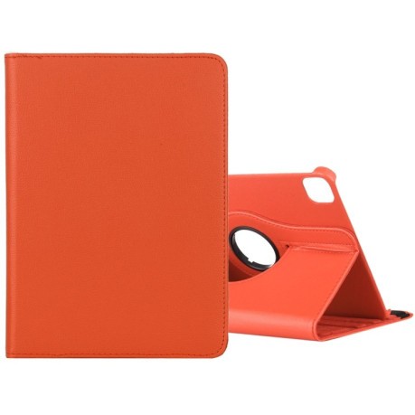 Чехол-книжка Litchi Texture 360 Degrees на  iPad Pro 12.9 (2021/2020) - оранжевый