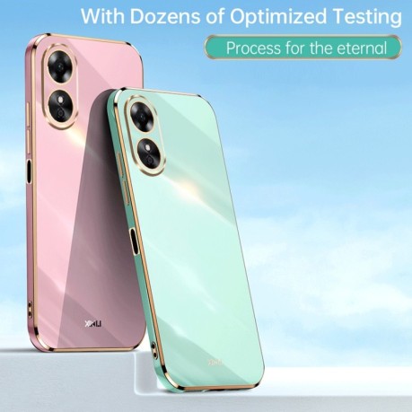 Противоударный чехол XINLI Straight Edge для OPPO A17 - красный