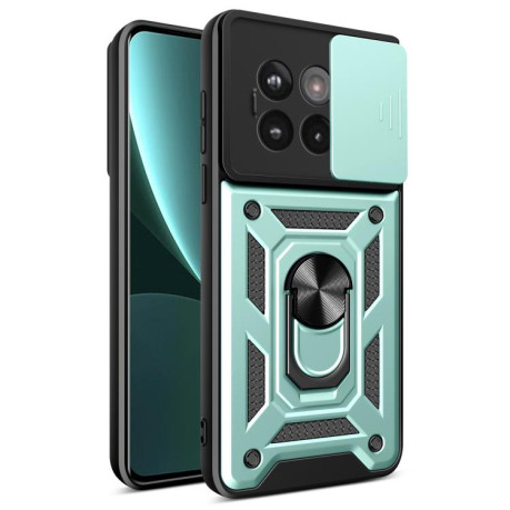 Протиударний чохол Camera Sliding для OnePlus 13R/Ace 5/Ace 5 Pro - зелений