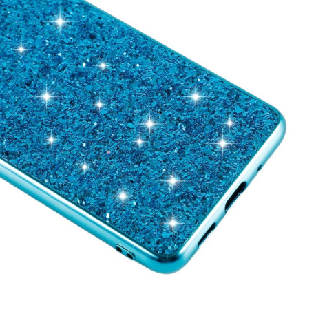 Ударозащитный чехол Glittery Powder на Samsung Galaxy S20 Plus - черный