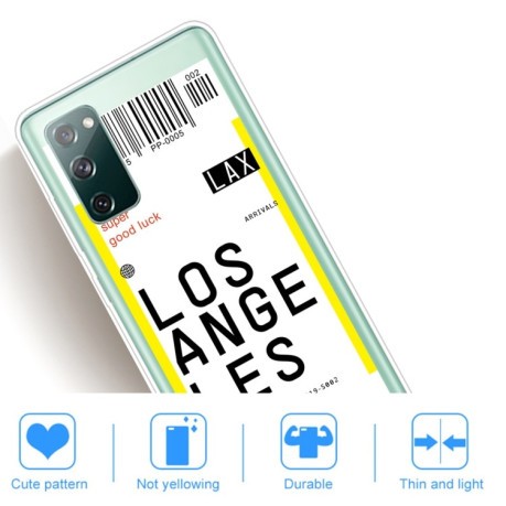 Протиударний чохол Boarding Pass Series Samsung Galaxy S20 FE - Los Angeles