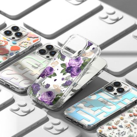 Чехол Ringke Fusion Design Armored Case Cover with Gel Frame  для iPhone 14 Pro - Dry flowers