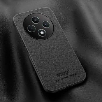 Чехол HUIYI Leather Magnetic для OPPO Reno12 F/12FS - черный