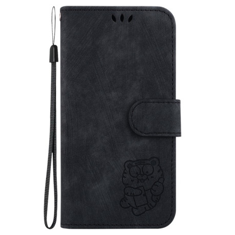 Чохол-книжка Little Tiger Embossed Leather для Samsung Galaxy S24 FE 5G - чорний