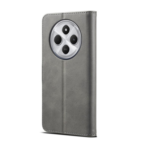 Чехол книжка LCIMEEKE Calf Texture на Xiaomi Redmi A4 5G - серый