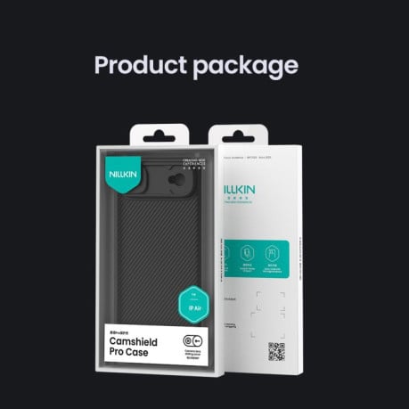 Чехол NILLKIN CamShield Pro со шторкой на камеры на iPhone Air - черный
