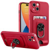 Противоударный чехол Ring Kickstand для  iPhone 14 Pro - красный