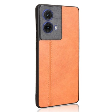 Ударозахисний чохол Sewing Cow Pattern для Motorola G85 5G/S50 Neo 5G - помаранчевий