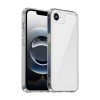 Противоударный чехол  Colorful Acrylic Series с цветной силиконовой боковиной на iPhone 17e/16e - прозрачный