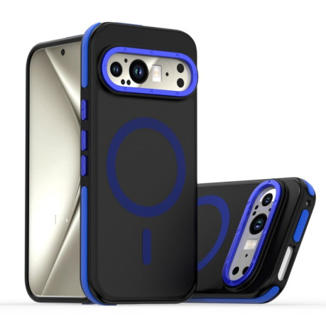 Протиударний чохол Dual-Color Skin Feel Magsafe Magnetic для Google Pixel 9 Pro XL - синій