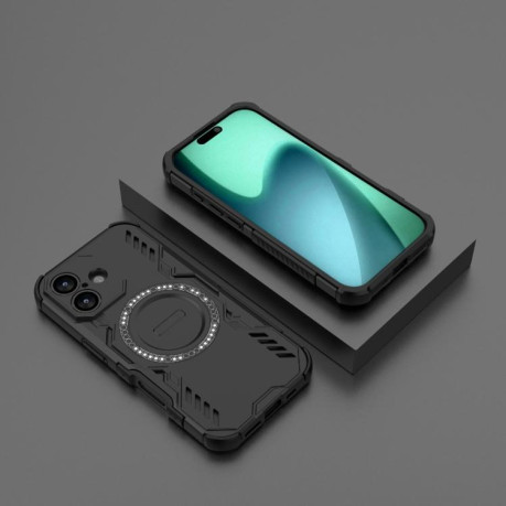 Противоударный чехол Butterfly Armor MagSafe Magnetic Ring Shockproo для iPhone 17