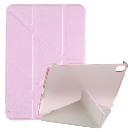 Чехол-книжка Silk Texture Horizontal Deformation для iPad mini 6 - розовый