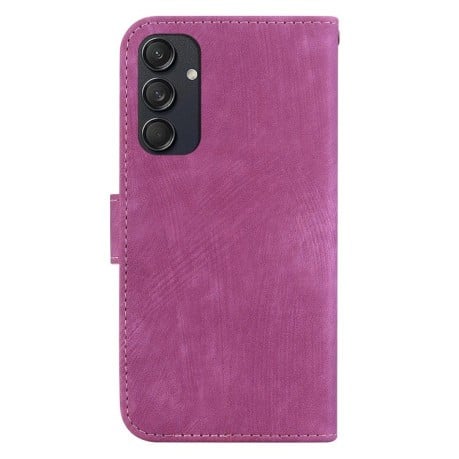 Чохол-книжка Little Tiger Embossed Leather для Samsung Galaxy M55 - пурпурно-червоний