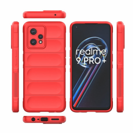 Силиконовый чехол Magic Flannel для Realme 9 Pro Plus/ Realme 9 4G - винно-красный