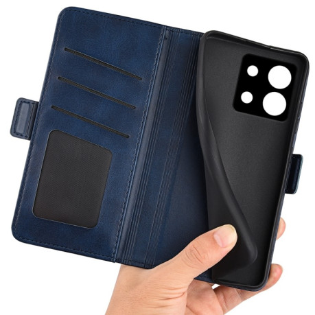 Чохол-книжка Dual-side Magnetic Buckle для Xiaomi Redmi Note 13 5G - синій