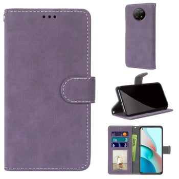 Чехол-книжка Retro Frosted для Xiaomi Redmi Note 9T - фиолетовый