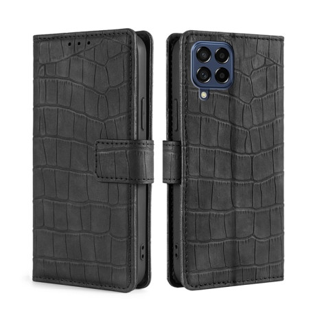 Чехол-книжка Skin Feel Crocodile Texture для Samsung Galaxy M53 5G - черный