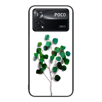 Чехол Colorful Painted Glass Xiaomi Poco X4 Pro 5G - Sapling