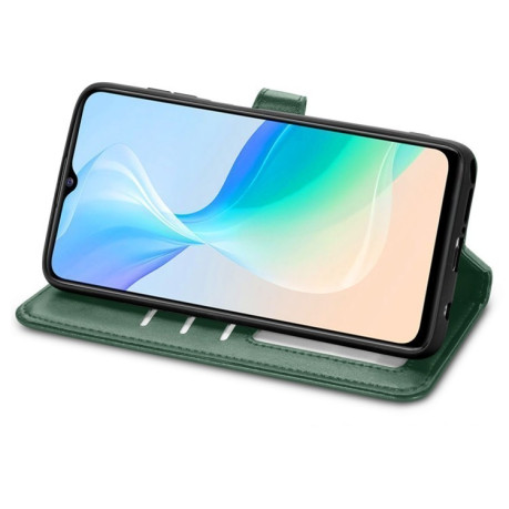 Чохол-книжка Retro Solid Color на Vivo Y76 5G - зелений