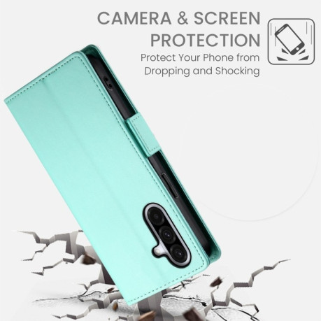Чохол-книжка Side Buckle Magnetic Frosted Leather  для Samsung Galaxy A26 5G - зелений
