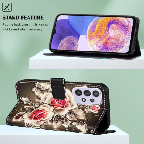 Чохол-книжка Pattern Plain Weave Samsung Galaxy A23 4G&amp;5G / F23 - Rose