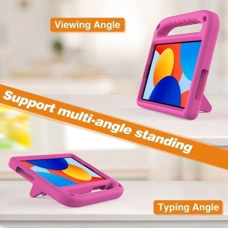 Протиударний чохол EVA Flat Anti Falling для Xiaomi Redmi Pad SE 8.7 - пурпурно-червоний