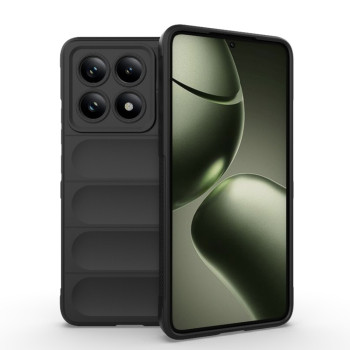 Силиконовый чехол Magic Flannel для Xiaomi 14T 5G Global - черный