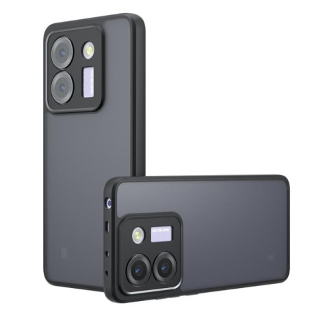 Противоударный чехол Armor Precise Hole PC Hybrid TPU для Xiaomi Poco M7 Pro 5G - черный