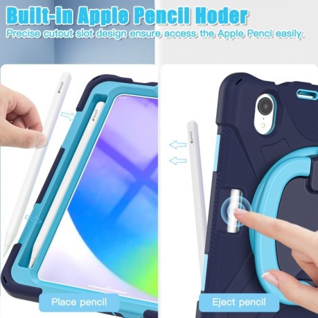 Противоударный чехол Shoulder Strap для iPad mini 6 - синий