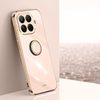 Чехол XINLI Straight Edge с держаталем-подставкой для Xiaomi 15T Pro 5G — розовый