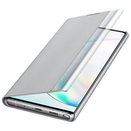 Оригинальный чехол-книжка Clear View Cover для Samsung Galaxy Note 10+ Plus  (EF-ZN975CWEGRU )- White