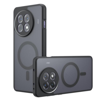 Противоударный чехол Armor MagSafe Precise Hole PC Hybrid для OnePlus 13R/Ace 5/Ace 5 Pro / 13R Pro XL - черный