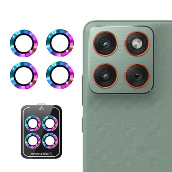 Защитное стекло на камеру ENKAY Aluminium на Motorola Edge 70 — разноцветное