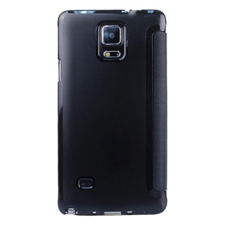 Кожаный Чехол Книжка Call Display ID Black для Samsung Galaxy Note 4