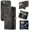 Чохол-гаманець CaseMe 008 Series Zipper Style на iPhone 14/13 - чорний