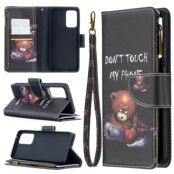 Чехол-кошелек Colored Drawing Series на Samsung Galaxy A52/A52s - Bear
