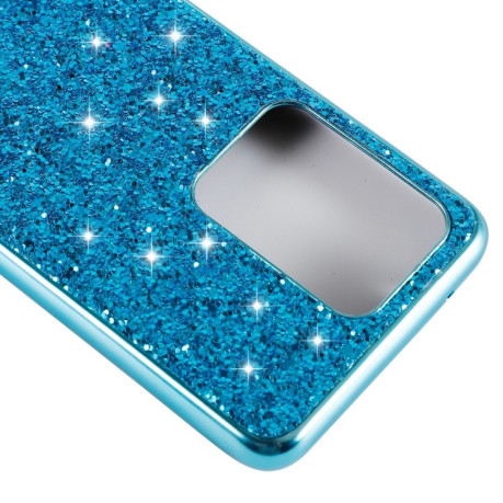 Ударозащитный чехол Glittery Powder на Samsung Galaxy S20 Ultra - красный