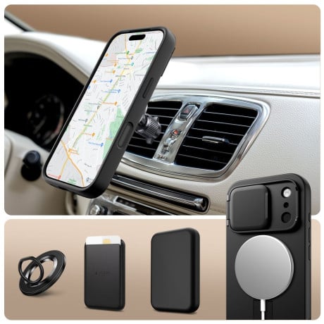 Чохол Tech-Protect Kevlar Aura з MagSafe на iPhone 17 Pro - Black