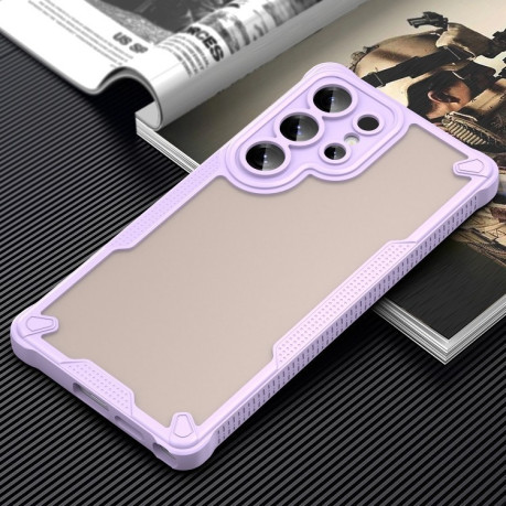 Противоударный чехол Armor Glaze PC Hybrid для Samsung Galaxy S25 Ultra 5G - фиолетовый