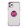 Противоударный чехол Electroplating with Holder для iPhone 11 - фиолетовый