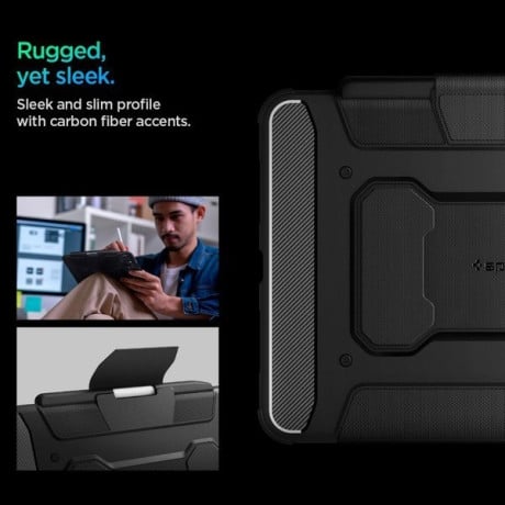 Оригинальный чехол Spigen Rugged Armor для iPad Pro 11 - Black