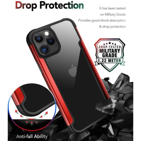 Протиударний чохол Iron Man Series на iPhone 12 Pro Max - червоний