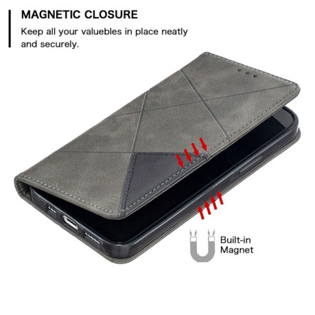 Чехол-книжка Rhombus Texture на iPhone 12/12 Pro - серый